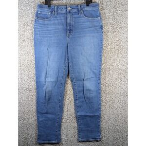 Madewell‎ "The Mom Jean" Women's 35x30 (Tag 32) Blue High Rise